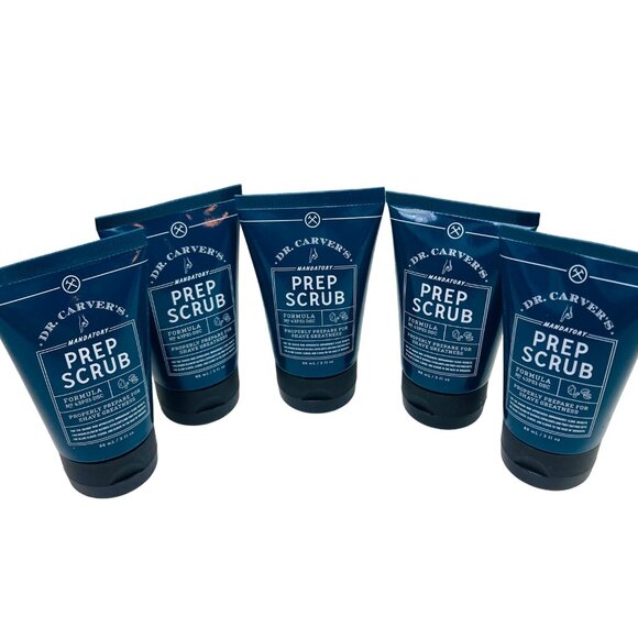 Dr. Carvers Mandatory Prep Scrub 3 Oz For Shaving 5 Pack